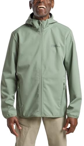 Jack Wolfskin Herren Bornberg Hoody M Softshelljacke, Eucalyptus, M EU