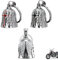 Thoquene 3 Stück Guardian Bell Motorrad Glocke Glücksbringer Glöckchen, Edelstahl Biker Bell