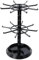 Amexo 2 Tier Rotating Jewelry Display Stand Jewelry Tree Stand Organizer Black Keychain Display Rack Jewelry Rotating Display Holder Spinner Display Stand for Women Girls Necklaces Bracelets