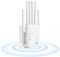 Répéteur WiFi Puissant - Amplificateur WiFi avec 6 Antennes 2 Ports Ethernet, Modes Répéteur/Routeur/AP, Signal Couverture Totale Intérieure,WiFi Extender Compatible Box Internet & Routeurs