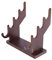 OLYCRAFT Présentoir à Baguettes Noires à 4 niveau Support en Bois de 12x6x15.7cm Support de Présentation de Baguette de Sorcier Support de Présentation Magique pour Baguette de Sorcier Collection