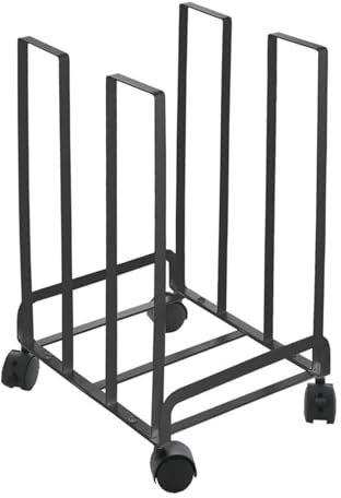 PFCDZDU Black Storage Carton Box Portable Steel with Wheels Home Depot Unit 12.2x10 Inch Multi Purpose Storage Solution for Efficient nization