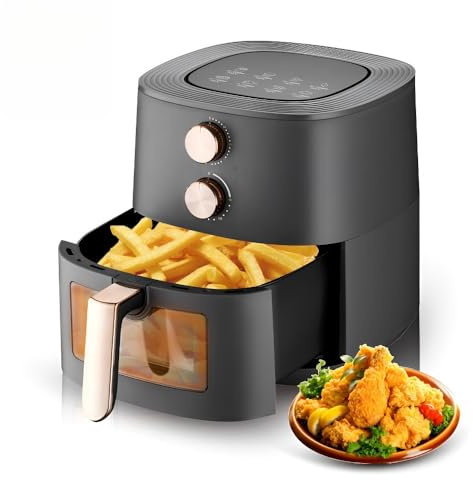 7.2L Air Fryer, Large Capacity For Home Use, Multifunctional Smart Air Fryer With Visible Window, Ideal For French Fries & More