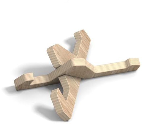 Zunetsutck Skateboard-Wandhalterung aus Holz, Serie von Skateboardern, 1 Set von dekorativen Regalen für die Ausstellung beim Skaten und Snowboarden, ideal für Zuhause, Studio, C