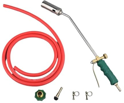 1 brûleur à gaz naturel liquéfié à haute température, pistolet à feu, chalumeau en poils de cochon, tête étanche, torche de soudage pour barbecue (63, interrupteur unique)