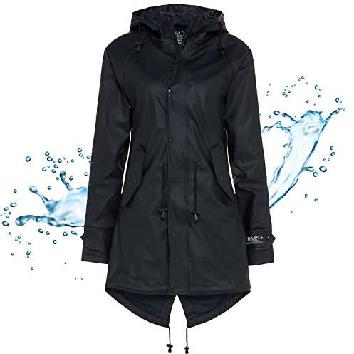 BMS Regenmantel 100% wasserdicht - marine - 56