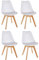 Millhouse Dining Chair with Solid Wood Legs and Cushioned Pad, Contemporary Designer for Lounge, Office, Kitchen
