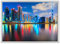 Gemälde auf Leinwand, gerahmt, mit Rahmen, Dubai – Emirati Arabi – Mittlerer Orient Metropole – Burj Khalifa al-Arab – Palm Jumeirah – 50 x 70 cm – moderner Stil Weiß – (Code 4966)