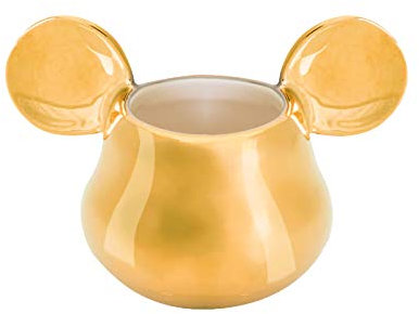 Joy Toy 62152 MICKEY MOUSE DELUXE 3D GOLDIGER EIERBECHER 11X7X7 CM, Gold