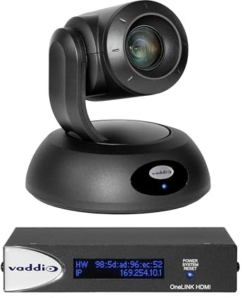Vaddio RoboSHOT 30 HDBT OneLINK Bridge système de vidéoconférence 2,38 MP Ethernet/LAN - Systèmes de vidéoconférence (2,38 MP, Full HD, CMOS, 1/2.8, 2,14 MP, 30x)