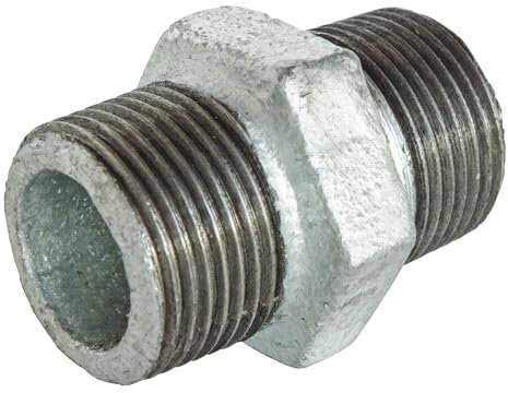 SOMATHERM FOR YOU, Manchon Fonte Galva Double Mâle 40/49 N° 280 - Raccord résistant à la corrosion, idéal pour changement de direction dans réseaux d'eau chaude/froide