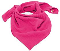nanito Schal Halstuch Babyhalstuch Kinderschal Musselin Musselintuch Farbwahl Kinder Kinderhalstuch Baby Junge Mädchen Spucktuch Tuch 100% Bio Baumwolle 45 x 45 cm (pink)