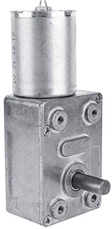 FTVOGUE 12V CC Moteur à Engrenages en Métal à Vis de Couple Élevé Turbo à Vis sans Fin Moteur à Réduction (2RPM)