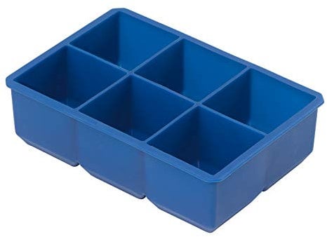 Tala Large Silicone Ice Cube Tray, 6 x 2 Cubes, Flexible, Easy Release, Dishwasher & LFGB Food-Safe. Great for Whiskey, Cocktails, iced Coffee, Desserts, Yoghurt, sauces & Baby Food