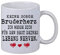 NetSpares Keramik Kaffee Tasse Keine Sorge Bruderherz Weihnachten Geburtstag Geschenk