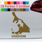 generisch Usedom Aufkleber Ostseeinsel Urlaub Camping KFZ Umriß I Love Auto Kontur 91-Gold 12x8,5cm