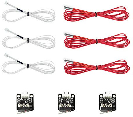 Original Creality Kits, Heizungsschlauch, Thermistor und Endschalter [9 Stück] für Ender-3, Ender 3 Pro, Ender 3X