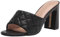 The Drop Pattie Mules à haut talon bloc pour Femme, 37.5 EU, Matelassé noir