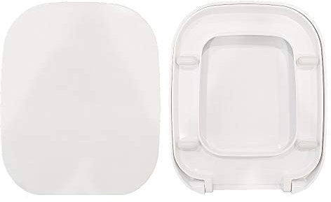 HYDRO HOME - Copriwater One Rak Ceramics, Tavoletta Wc In Plastica Termoindurente Avvolgente Con Cerniere regolabili Acciaio Inox fissaggio dall'alto, Asse Wc Colore Bianco
