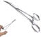 Pinzette per capelli in acciaio inox Hemostat per cani e gatti