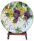 Piatto da muro Ceramica Handmade Le Ceramiche del Castello Nina Palomba 100% Made in Italy Dimensioni 40 x 40 cm (Uva)