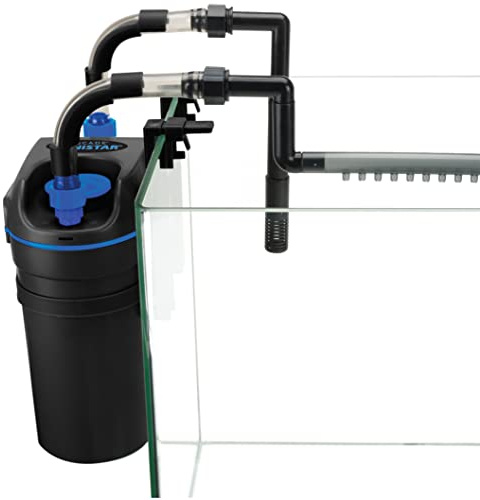 Penn-Plax Cascade Canistar Hang-On Canister Aquarium Filter – Great for Freshwater and Saltwater Fish Tanks – 108 Gallons per Hour (GPH)