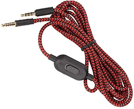 Annadue Kopfhörer Audiokabel, Ersatz Kopfhörerkabel für G433/G233/G Pro/G Pro X, für Cloud Mix Gaming Headset, Integriertes Mikrofon und Lautstärkeregler