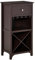 HOMCOM Casier à vin Meuble de Rangement pour Bouteille de vin Porte-Bouteilles + Support Verres + tiroir - Marron