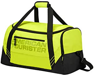 American Tourister Urban Groove - Borsa da viaggio, 59 cm, 47 L, nero/verde (nero/verde lime)