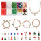 Jodsen Weihnachtliche Weiche Tonperlen, 960 Stück Bastelset Erwachsene Perlen für Armbänder mit 7,5 m Kristallseil, Schmuck Selber Machen Set Erwachsene für Schmuckherstellung Ringe Ohrringe Anhänger