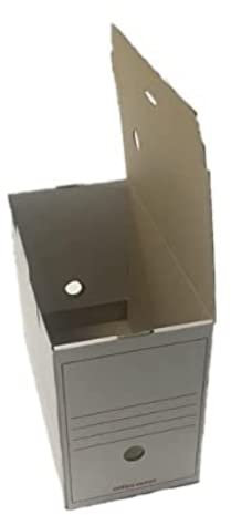 IDMENAGE ARCHIVE BOXES ABLAGEBOXEN OFFICE DEPOT 335 X 167 X 245 MM WHITE YELLOW AND RED LOT: 25