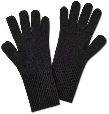 FALKE Unisex Winter-Handschuhe Gloves Cashmere U Gl Kaschmir schnelltrocknend 1 Stück, Schwarz Black 3000, ONESIZE