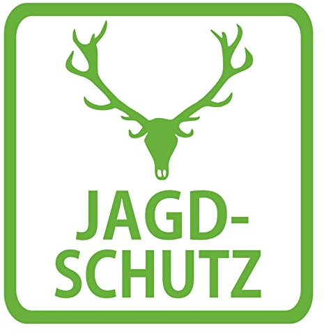 Jagdbetrieb Jagdschutz Auto Aufkleber Zubehör Sticker Hirsch (Motiv 5, Dunkelgrün)