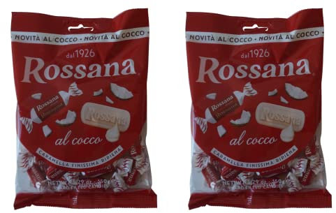 Rossana Caramelos rellenos de coco 150 g, 5.2 onzas, paquete de 2