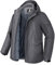 Pioneer Camp Manteau Homme Hiver Imperméable Doublé Polaire Chaud Veste avec 9 Poches Capuche Coupe-vent Isolée Homme Jacket Parka Gris Foncé M