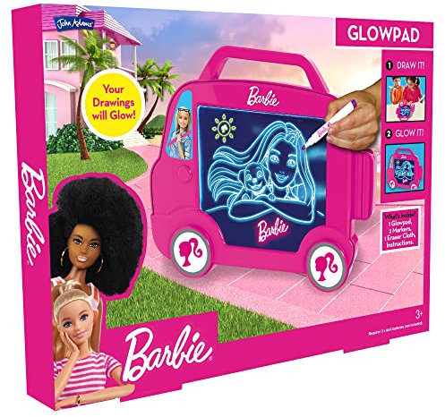 John Adams | Barbie Camper Van GLOWPAD: light up drawing tablet for endless creative fun anywhere! | Arts & Crafts | Ages 3+