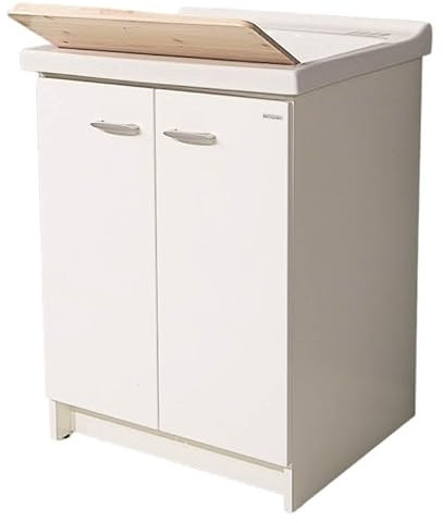 Giordanoshop Mobile Lavatoio 83x60x87 cm 2 Ante ASSE in Legno Montegrappa Acqua Marella Bianco Lucido