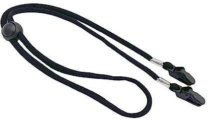 Perfeclan Hutband-Clips für Wind, Hut-Halteclip, Hutschnur mit Kordelschlössern, Flexible Kappe, Anti-Verlust-Band zum Laufen, Radfahren, Golfen, Wandern, Schwarz