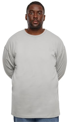 Urban Classics Herren T-Shirt Oversized Open Edge Longsleeve lightasphalt XL
