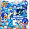 79 Stück Soni Geburtstagsdeko, Soni Deko Geburtstag 4 Jahre, Soni Ballon, Hintergrund, Soni Luftballon Geburtstag, Folienballon, Soni Latex Luftballons, für Kindergeburtstag Dekoration
