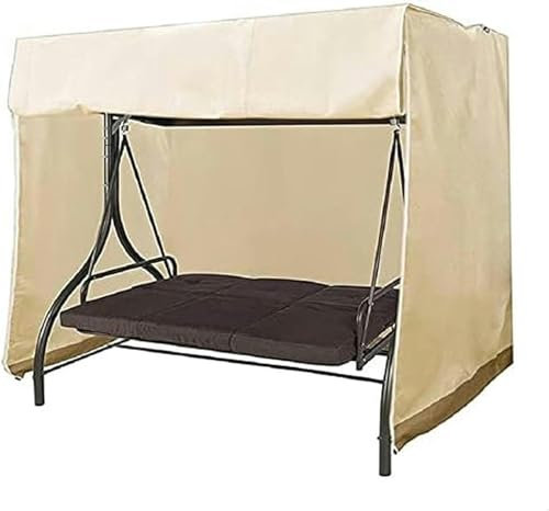 Replacement Canopy For Swing Seat 3 Triple Seater Hammock Glider Cover 190T Heavy Duty Durable 3 Seater Garden Canopy Replacement Cover (Color : Black, Size : B)-1