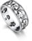 Bandmax Silber Ringe 925 Frauen Totenkopf Ring Männer Ringe Größe 59mm Siegelring Fingerring Bandring 5mm breit Gothic Schmuck Silber Skull Ring