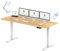 FLEXISPOT Höhenverstellbarer Schreibtisch 160x70 cm-mit 2 starken Motoren-Stabiler Schreibtisch Höhenverstellbar Elektrisch-Standing Desk mit Memory-Funktion(weiß+ahorn)