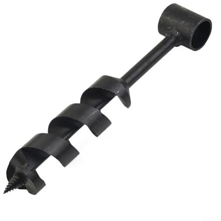 Jayruit Handschneckenschlüssel, Outdoor-Überlebenswerkzeuge, Holzbohrer, manuelle Hände, Schlangenschlüssel für Bushcraft-Siedler (19 mm)