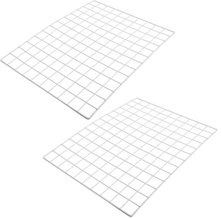 Alipis 2pcs Wire Wall Grid Photo Grid Panel Galvanised Metal Wall Storage Tool Picture Display Net for Home Decor