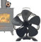 ARIOU Ofenventilator – Kaminventilator | Holzofenventilatoren | Wärmebetriebener Kaminventilator | Wärmebetriebener Ventilator | nicht elektrischer leiser thermischer umweltfreundlicher Ventilator für