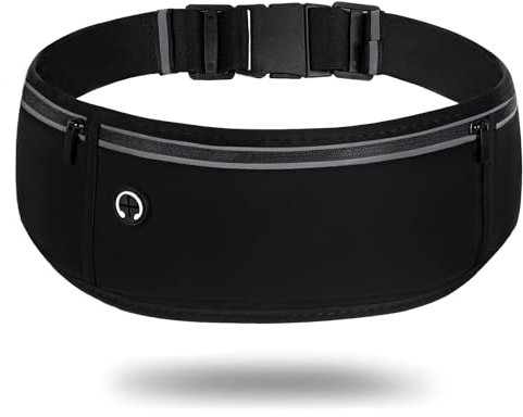 Mabor Laufgürtel Handy,Handytasche Joggen mit 3 Taschen Gürteltasche Sport Lauftasche Jogging Running Belt Joggen Tasche zum Umhängen Damen Herren Running Belt Wasserdicht für Radfahren Fitness