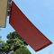 Parasole per esterni, 3 x 4 m, impermeabile, rettangolare, copertura per pergola, blocco al 98%, colore rosso scuro, ideale per pavimenti in legno e montaggio