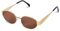 Risipu Polarised Sunglasses Womens UV400 Protection Oval Sunglasses Retro Sun Glasses Classic Ultralight Shades For Cycling Driving Fishing Seaside (Gold/Brown)