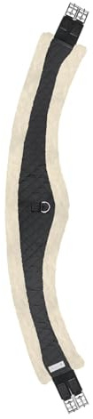WALDHAUSEN Mond Langgurt mit Teddyfell, schwarz/Natur, 110 cm